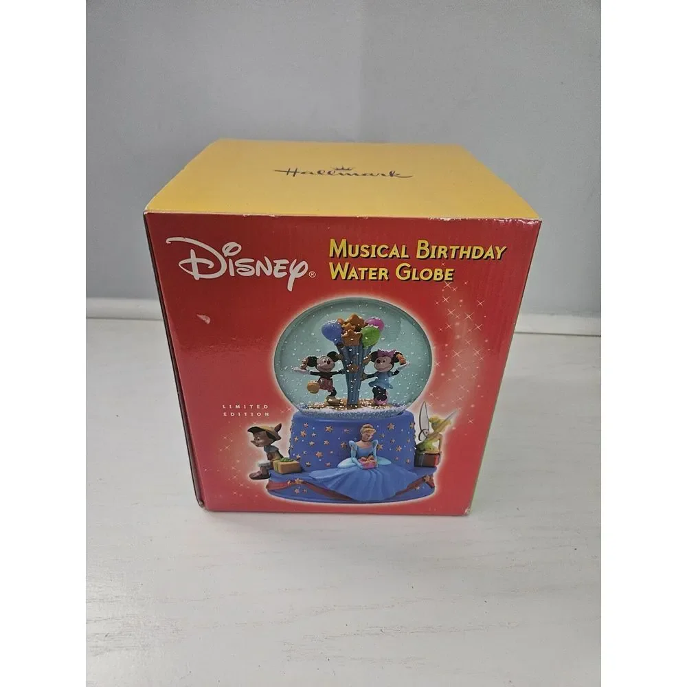 Walt Disney World‎ Walt's 100th Mickey & Minnie Mouse Music Box Snow Globe 2001